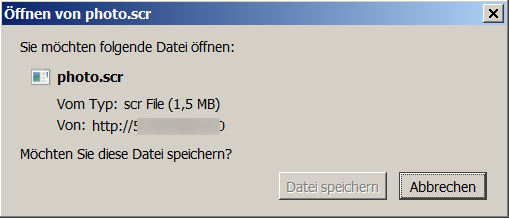 Die Malware wird den Nutzern per Social Engineering untergeschoben. (Screenshot: Golem.de)